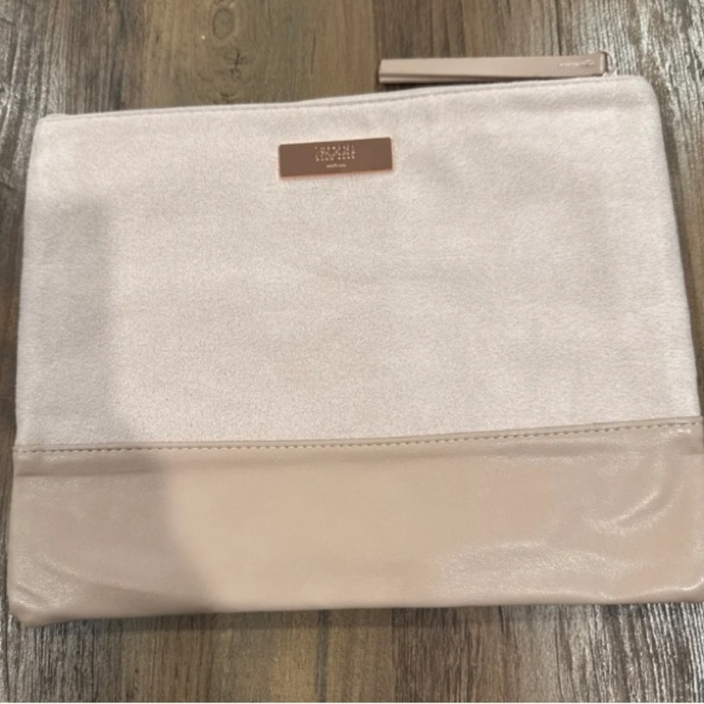 Boss Hugo Boss Cream and Tan Cosmetic Bag